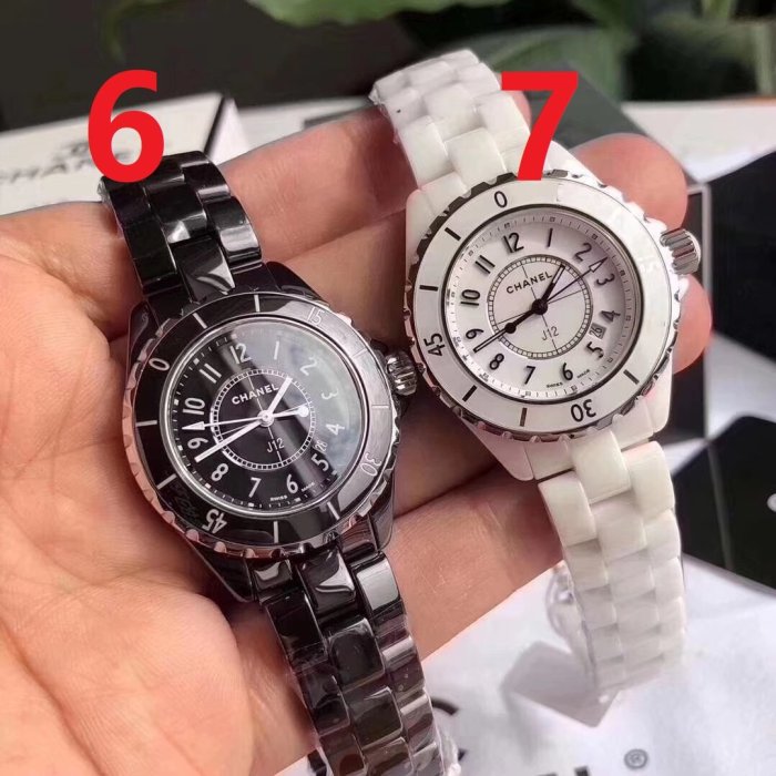 Men and women couple watches, quartz electronic watches, ceramic watches，size : Man 38mm， Women 33mm