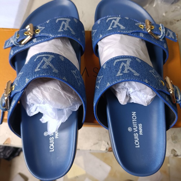 Men women leather slipper shoes, size 37-45,  with box, SS50-852-857