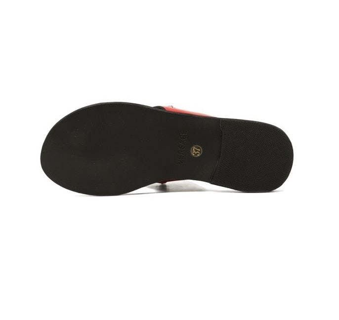 Flat leather sandals slippers , size 35-42 ,with box, SS70-1251-1254