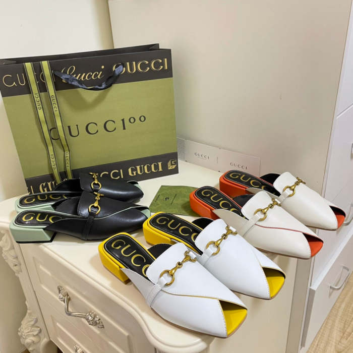 Women leather sandals slippers ,size 35-40,with box, SS60-1325-1327