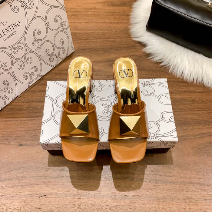 Heel shoes leather sandals slippers , heel 5cm,size 34-41 ,with box, SS60-1471-1476