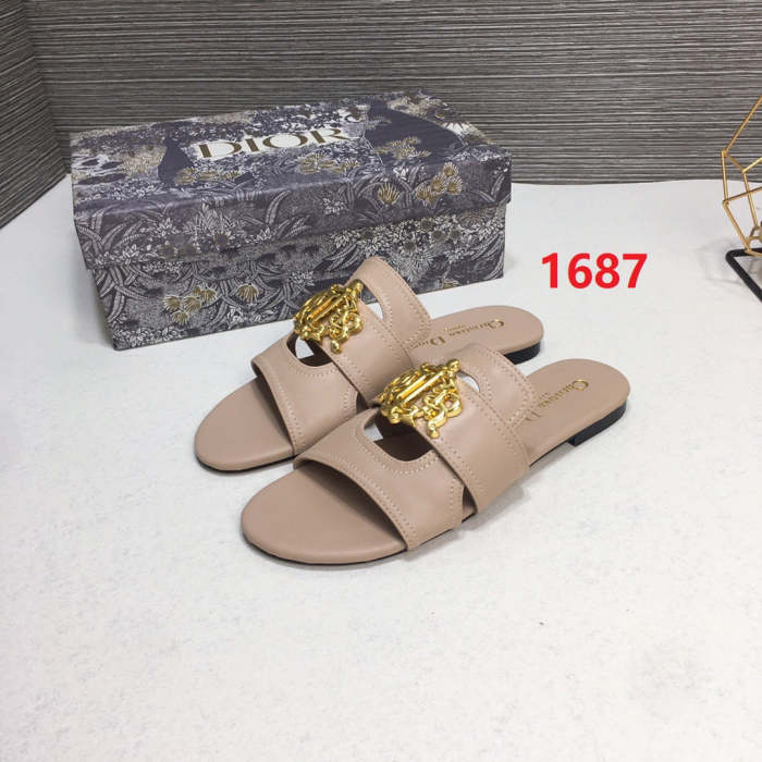 women's leather sandals slippers , size 34-42 ,SS60-1687-1688