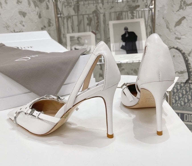 Top Quality Women heel leather shoes, heel 8cm,size 35-42, with box , SS110-170-171