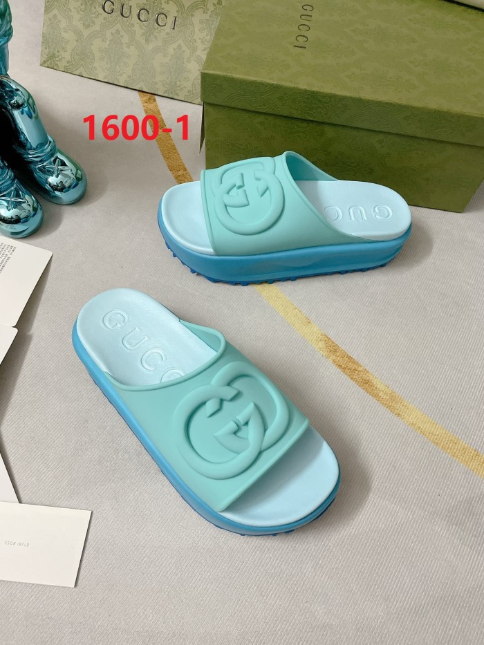 Flat leather sandals slippers , size 35-41 ,with box, SS60-1598-1600