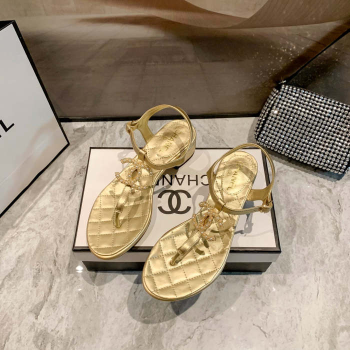 Flat leather sandals slippers , size 34-40 , with box, SS60-1390-1393