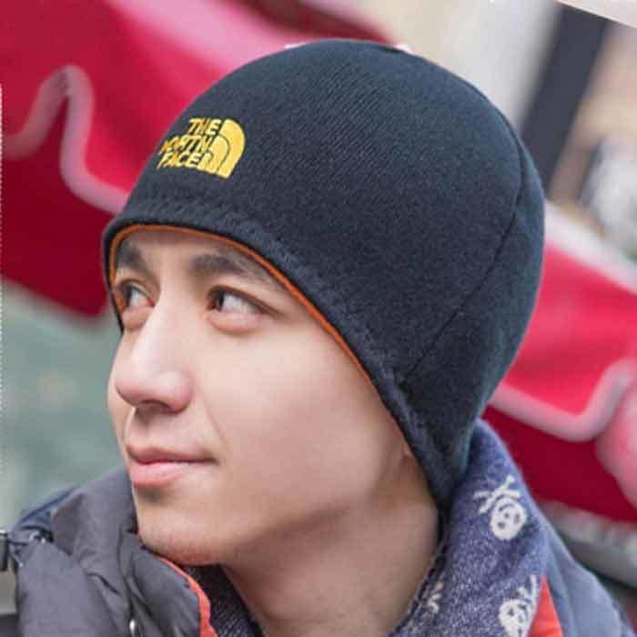 Double-sided cashmere hat for men and women