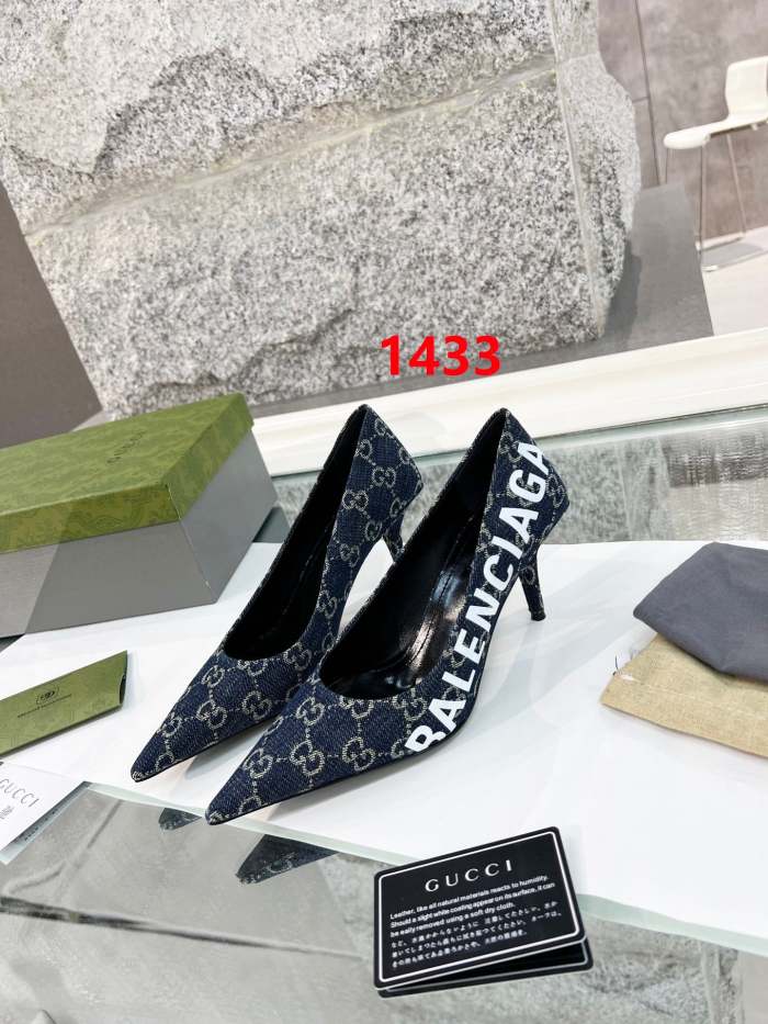 women heel shoes, heel 8cm,size 35-40, with box, SS60-1433