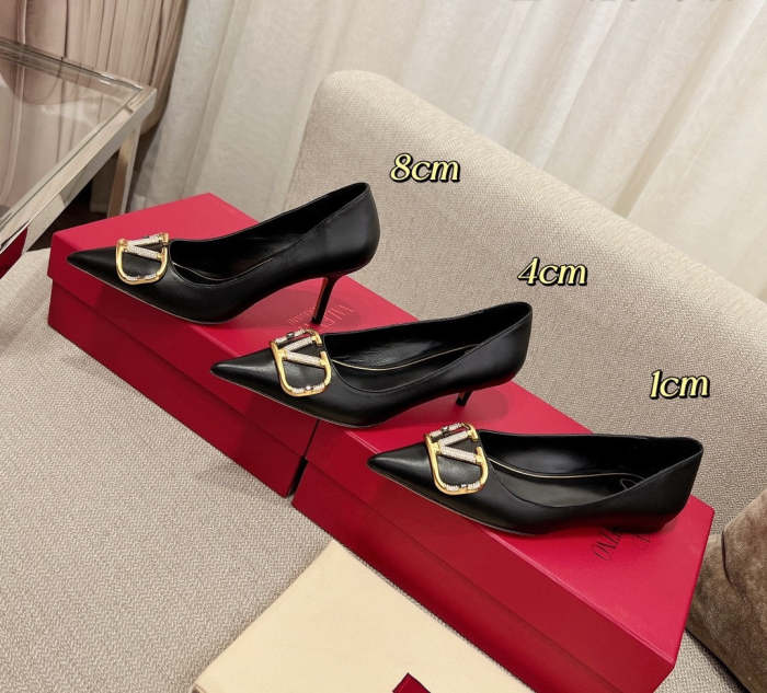 leather hell shoes, heel 1cm, 4cm, 8cm, size 34-42 , SS60-1643-1645