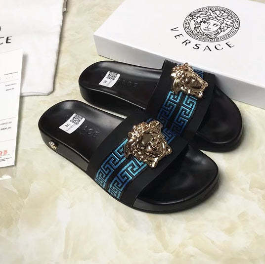 Flat leather sandals slippers , size 35-46, SS60-1859