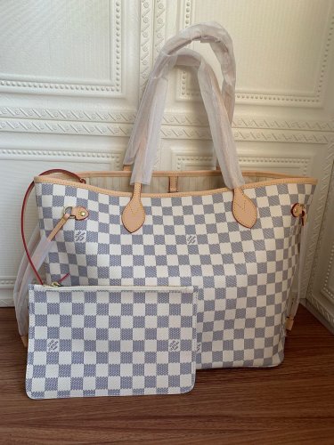 canvas leather neverfull bag ,AAAAA , size  PM , MM ,GM ,no box, B130-8