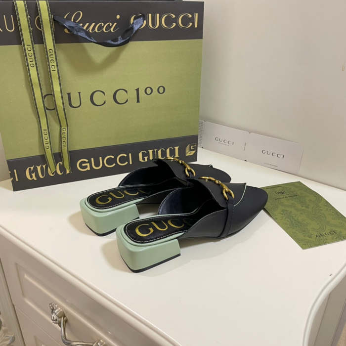 Women leather sandals slippers ,size 35-40,with box, SS60-1325-1327