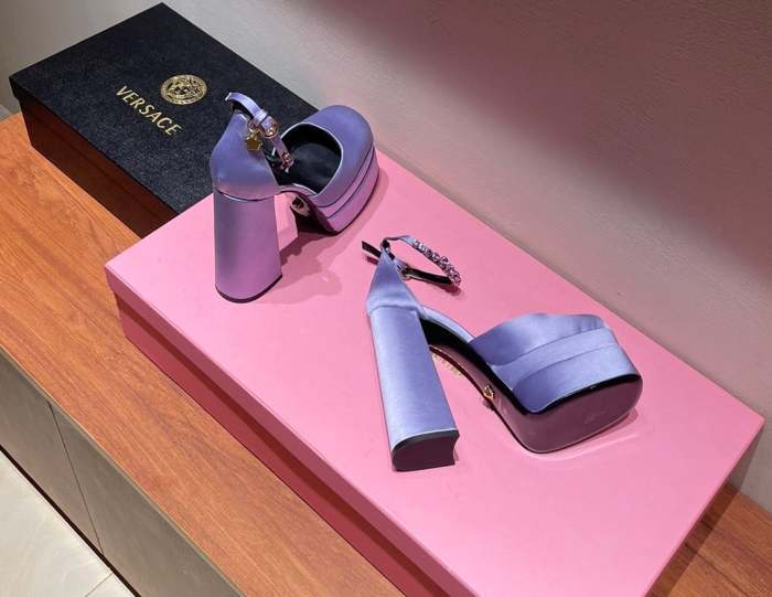 women silk and leather heel shoes, size 35-42, Heel 15.5cm, with box,SS138-30-37