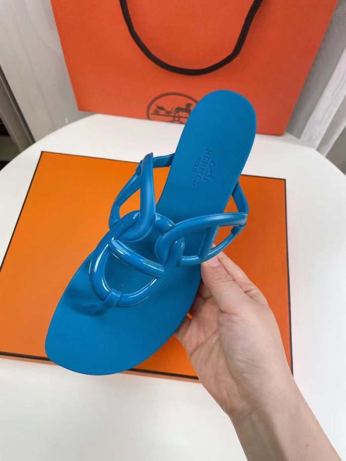 Flat leather sandals slippers , size 35-41  , with box,  SS50-875-880
