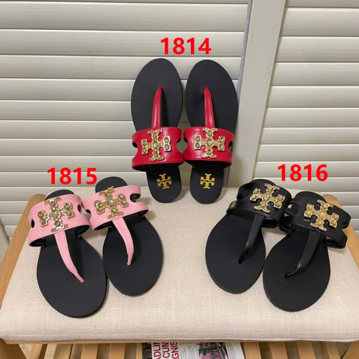 Flat leather sandals slippers , size 35-42, SS60-1814-1816