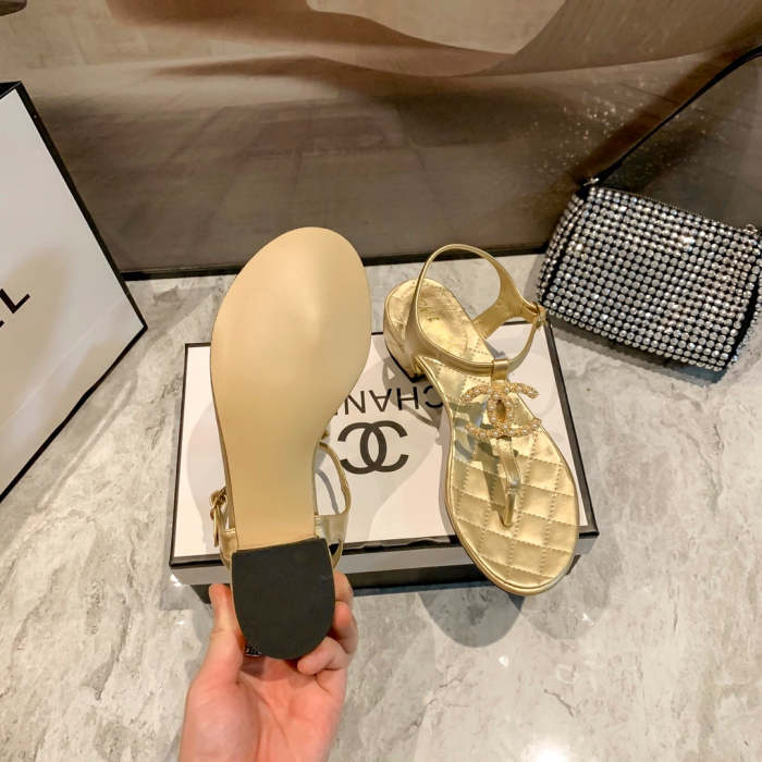 Flat leather sandals slippers , size 34-40 , with box, SS60-1390-1393