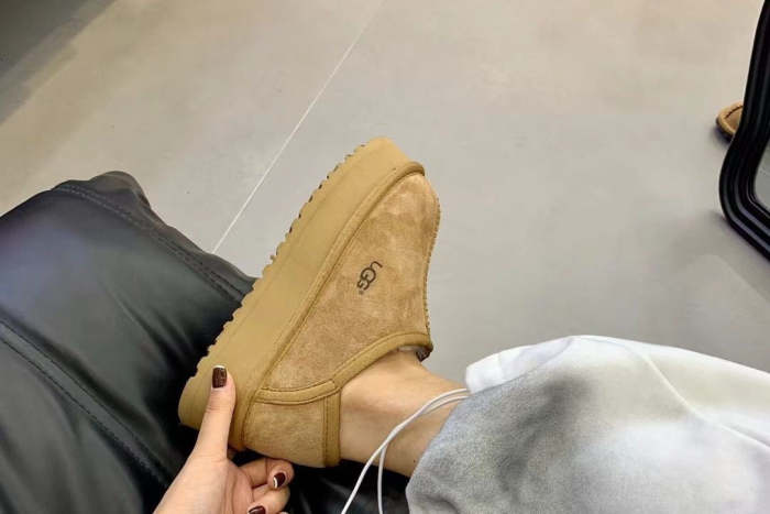 Women flat fur shoes, size 35-42, SS70-1798
