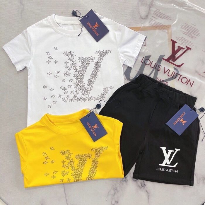 T-shirt + shorts  suit Kids set clothes, no box, CL25-918-919