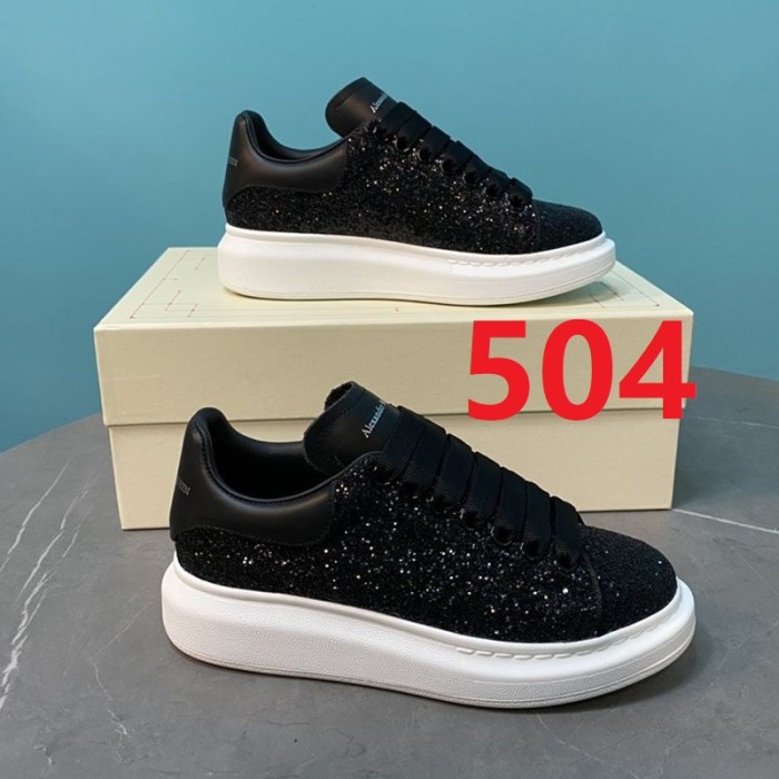 Women men leather sneaker shoes, size 35-44, SS88-504-505