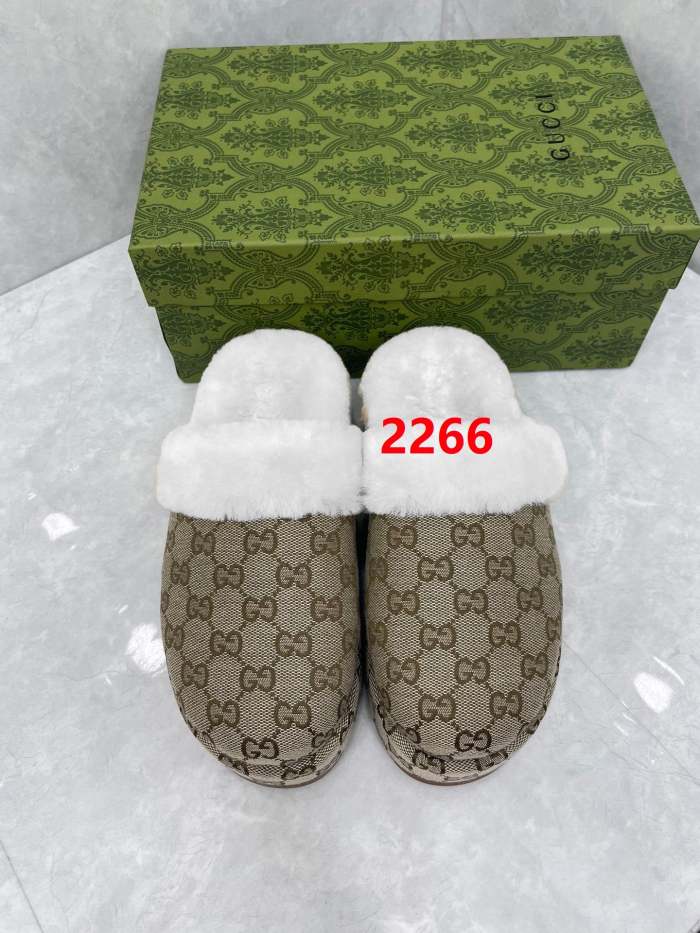 Women flat fur shoes, size 35-43, SS60-2266
