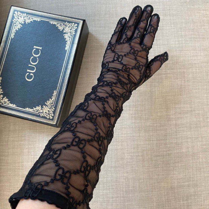 Women's Lace embroidery gloves, GLS30-23-24