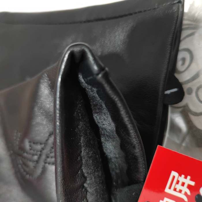 Women's fur leather gloves, GLS30-16