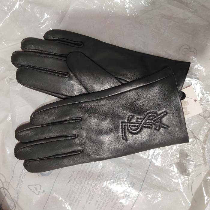 Women's fur leather gloves, GLS30-16