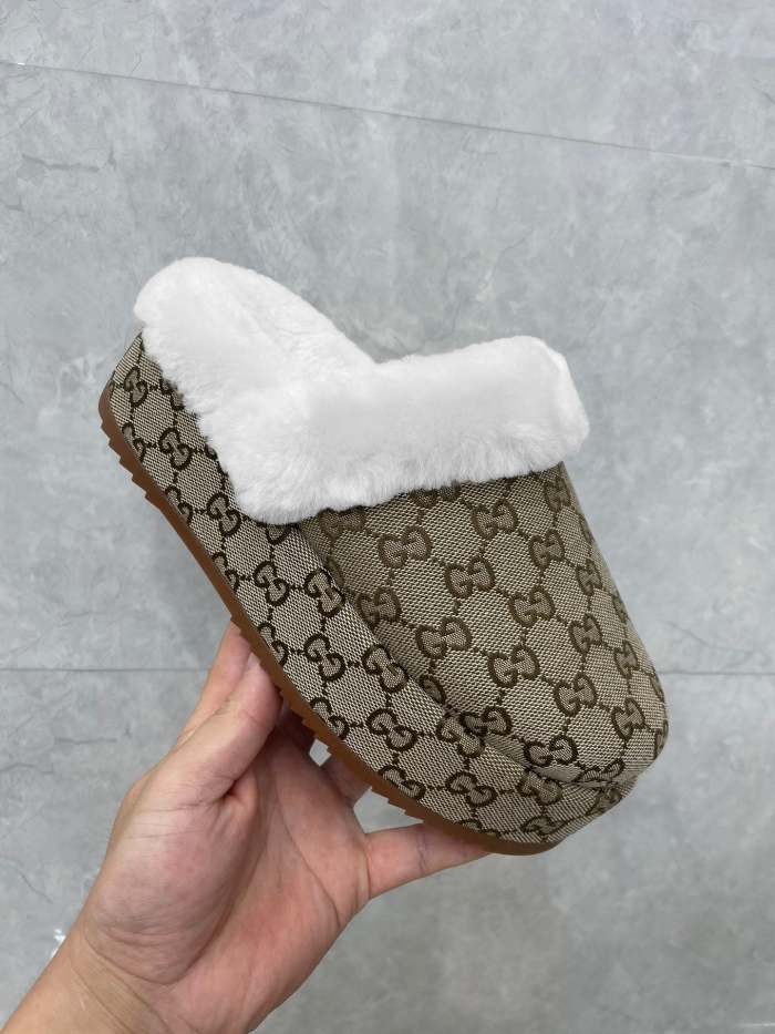 Women flat fur shoes, size 35-43, SS60-2266