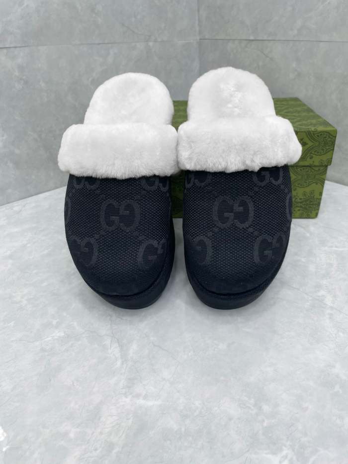Women flat fur shoes, size 35-43, SS60-2265