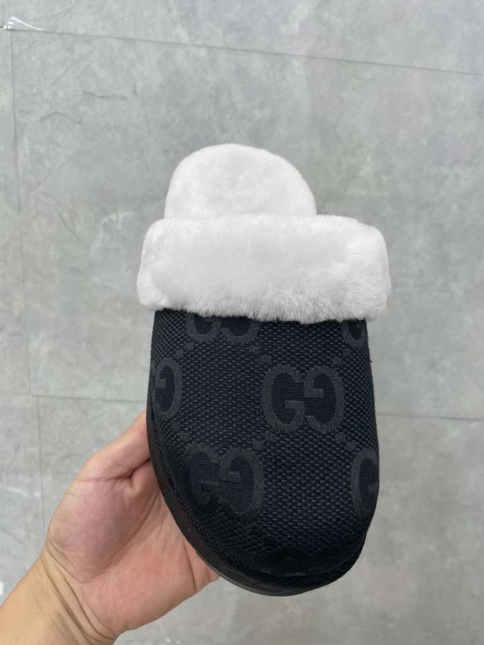 Women flat fur shoes, size 35-43, SS60-2265