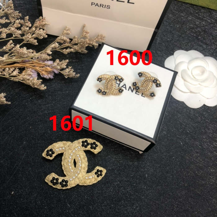 Brooch ang earring jewelry ,with box,  J25-1600-1601