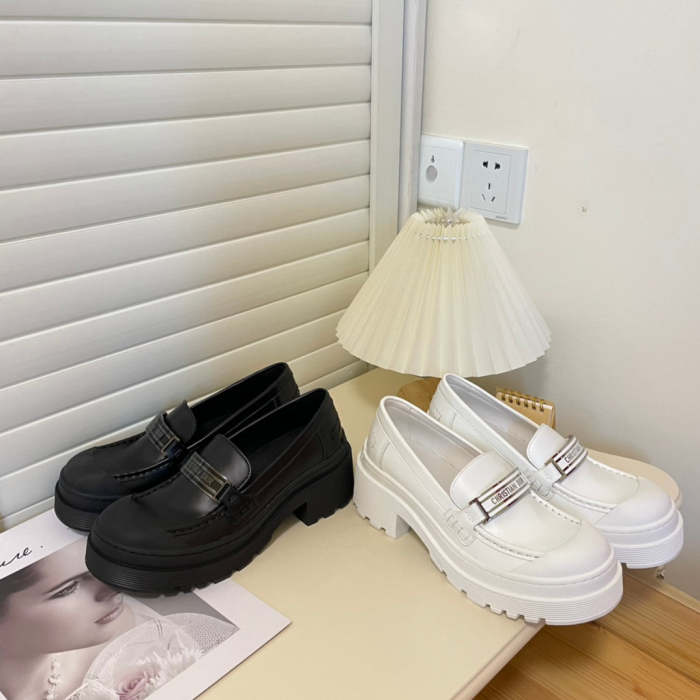 women chunky heel loafers shoes, size 35-40, SS70-1550-1551
