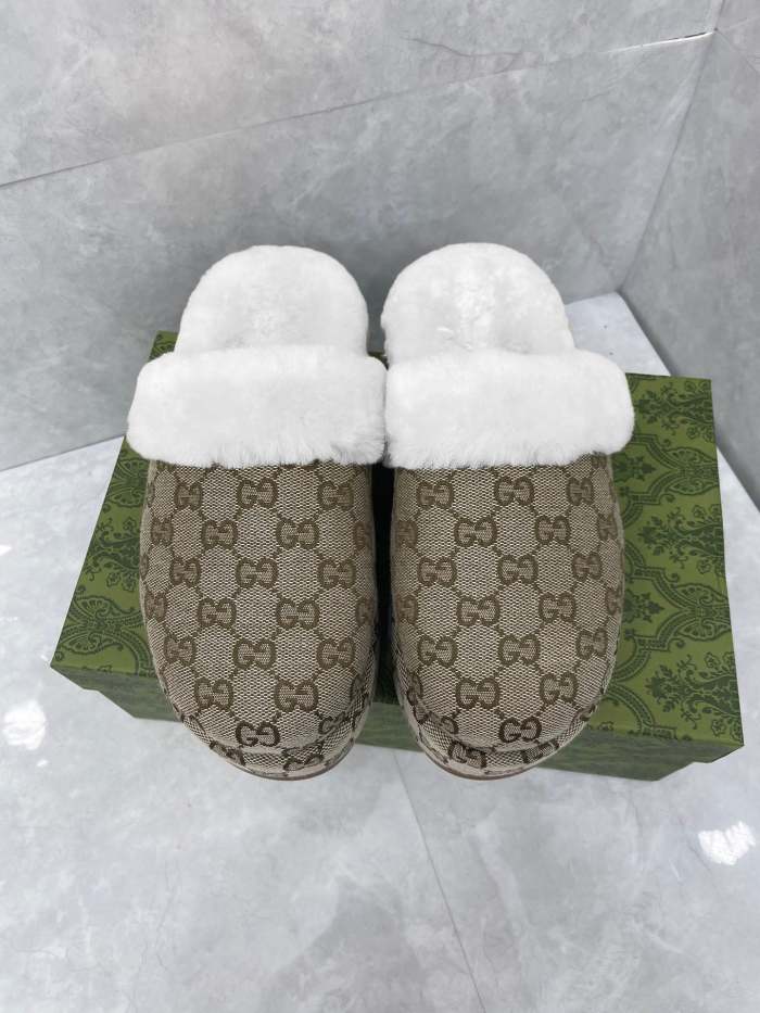 Women flat fur shoes, size 35-43, SS60-2266