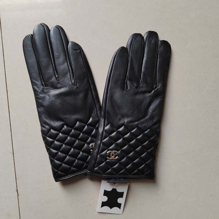 Women's fur leather gloves, GLS30-17