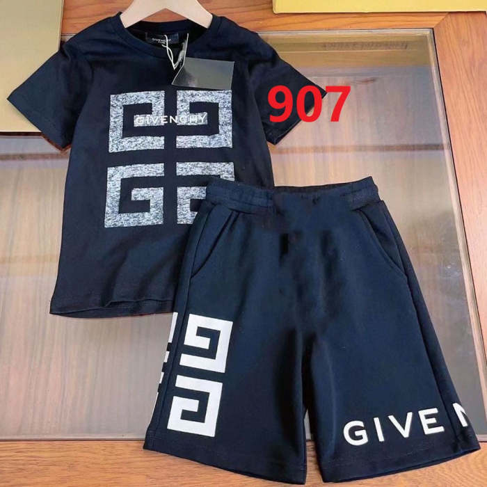T-shirt + shorts  suit Kids set clothes, no box,CL25-906-907