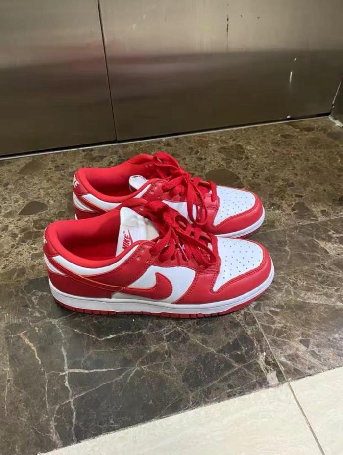 AJ  leather sport sneakers shoes white red , size 36-46, SS80-452