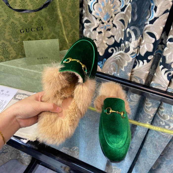 Women fur flat shoes,size 35-42, SS70-1585