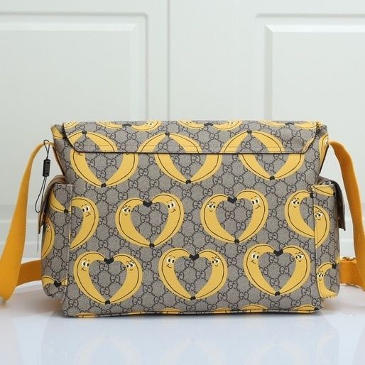 Canvas and split leather baby diaper bag + nursing bottle bag+ cushion, AAA, no box,diaper bag size  40x29x16cm,B98-31