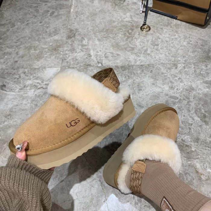 Women flat fur shoes, size 35-42, SS70-1800