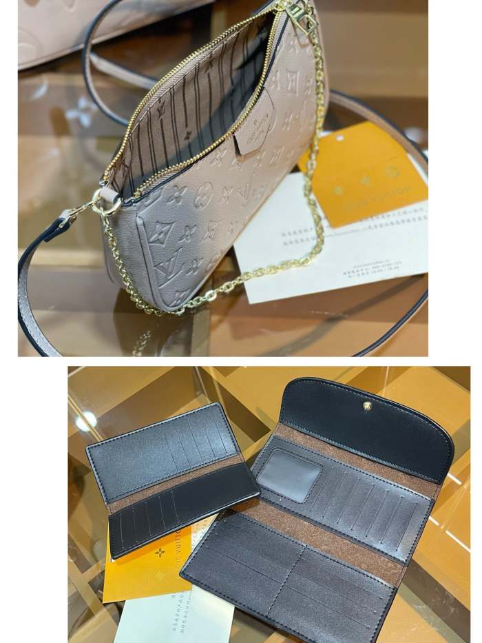 Split leather bag ,3A, size 35x28x15cm, 25x15x5cm, 19x10cm, 3 pieces for set, no box, B75-2841