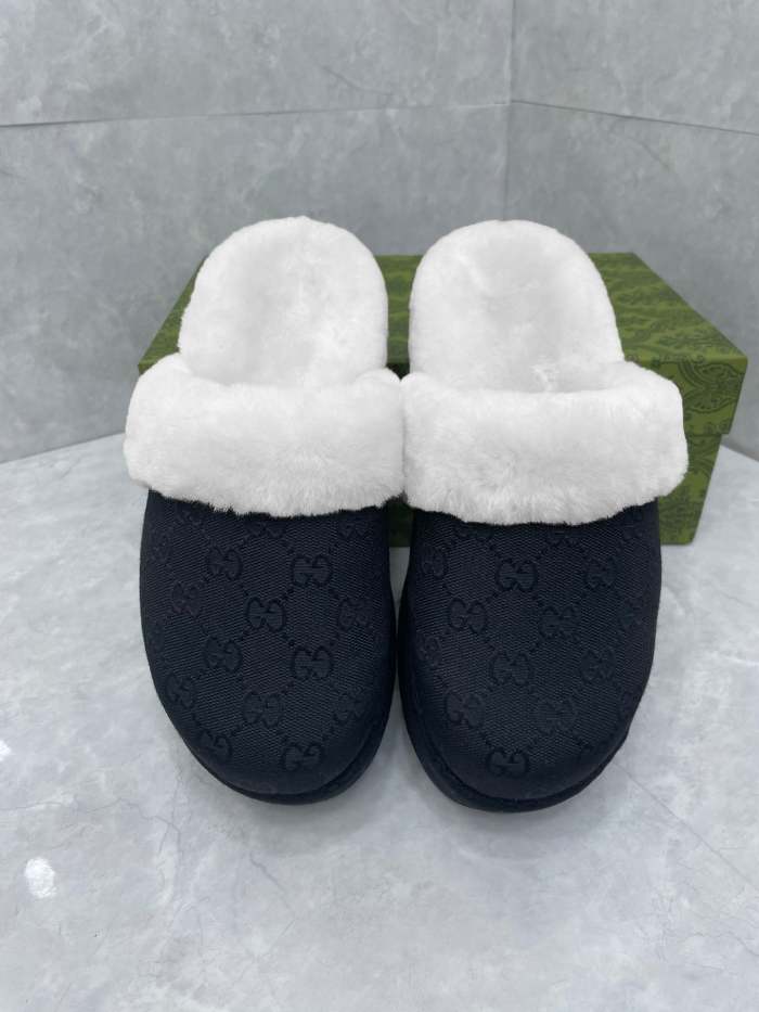 Women flat fur shoes, size 35-43, SS60-2267