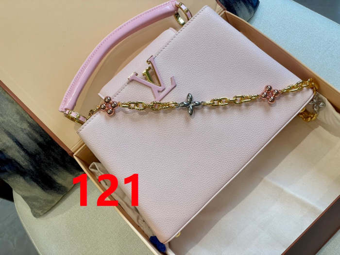 Capucines Leather  bag ,5A , size 27x20cm ,no box,  B110-121