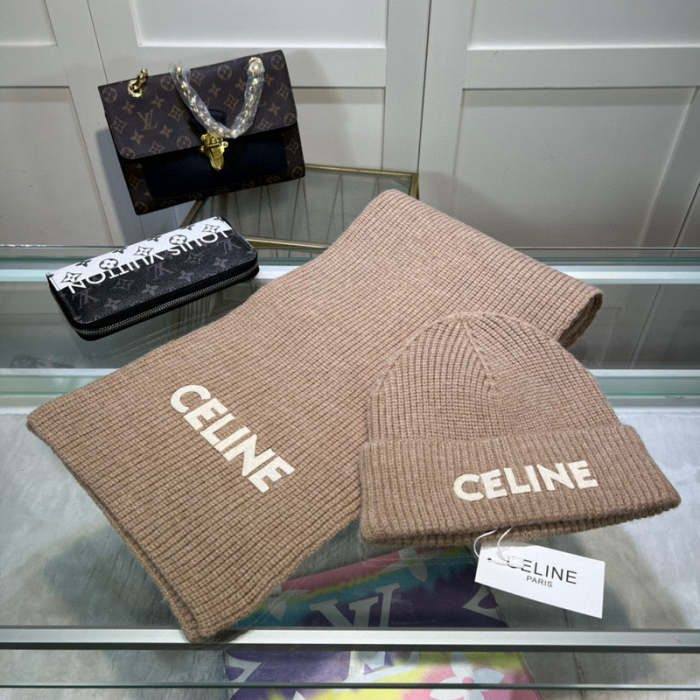 cashmere cotton scarf and hat ,no box. HX68-17-22