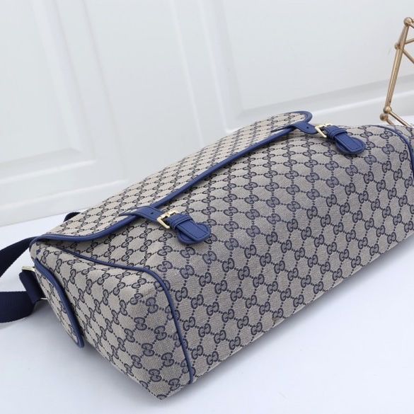 Canvas and split leather baby diaper bag + nursing bottle bag+ cushion, AAA, no box,diaper bag size  42x31x14cm,B98-34