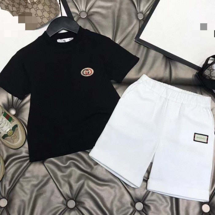 T-shirt + shorts  suit Kids set clothes, no box,CL25-884-885