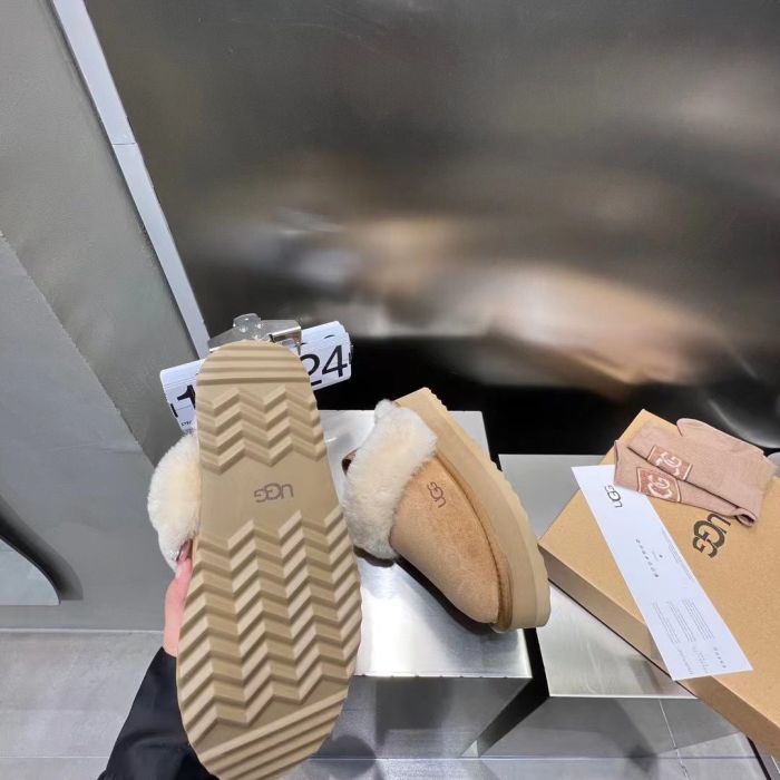 Women flat fur shoes, size 35-42, SS70-1800