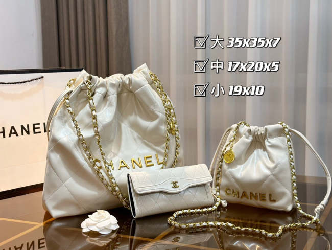 Split leather bag ,3A, size 35x35x7cm, 17x20x5cm, 19x10cm, 3 pieces for set, no box, B75-2845