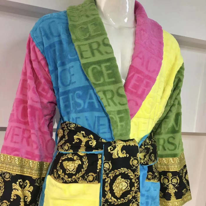 Cottton long bathrobe for men and women,  CL110-97
