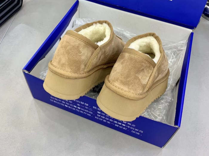 Women flat fur shoes, size 35-42, SS70-1798