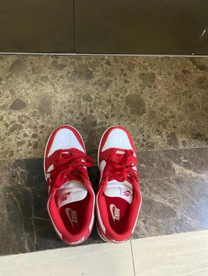 AJ  leather sport sneakers shoes white red , size 36-46, SS80-452