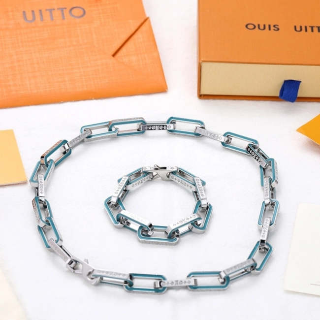 Necklace bracelet jewelry set,with box, J48-55